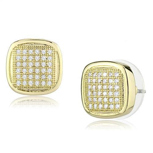Gold-Tone Brass Cubic Zirconia Jewelry Set - Image 3