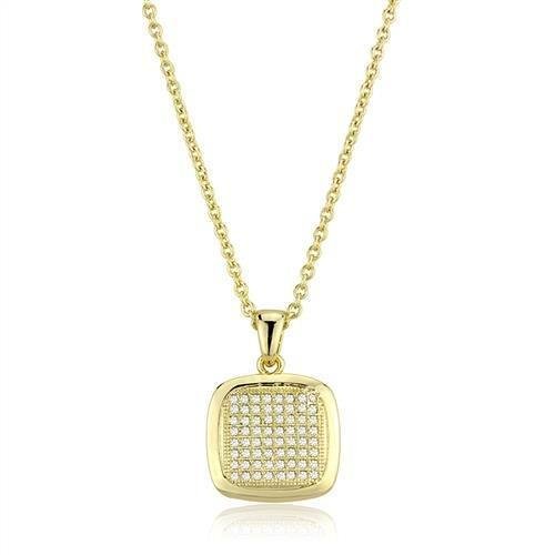 Gold-Tone Brass Cubic Zirconia Jewelry Set - Image 4