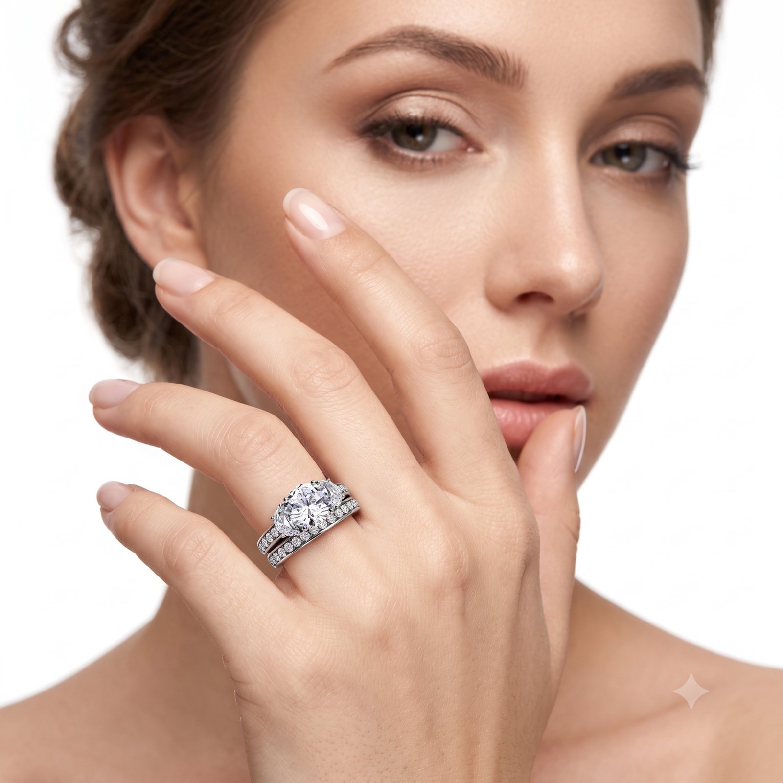 Stainless Steel Cubic Zirconia Ring - Image 3