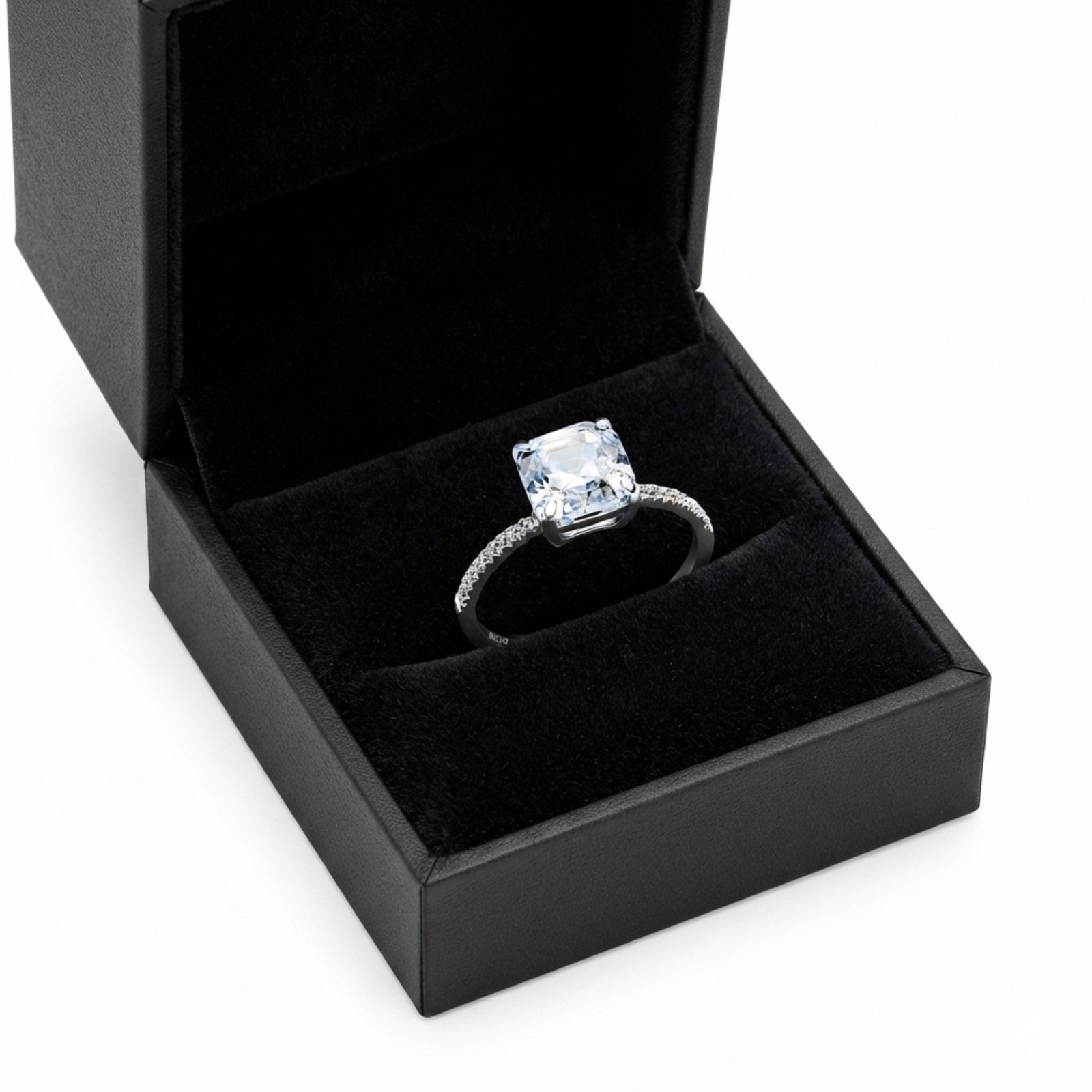 Stainless Steel Cubic Zirconia Pavé Ring - Image 5