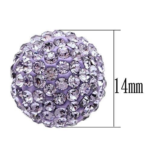 Silver-Tone Brass Light Amethyst Crystal Pendant Necklace - Image 3